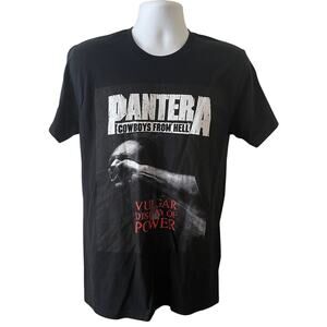 New PANTERA Cowboys From Hell Mens Size M Short Sleeve Black T-Shirt